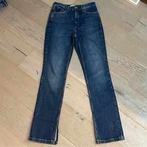 Zara High Rise Slim Flared Jeans
